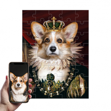 Portrete Legendare Puzzle - Puzzle cu Portret Personalizat - Regina