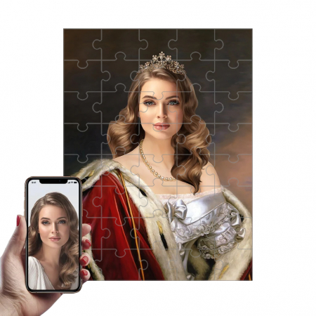 Portrete Legendare Puzzle - Puzzle cu Portret Personalizat - Regina
