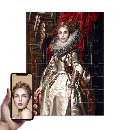 Portrete Legendare Puzzle - Puzzle cu Portret Personalizat - Regina