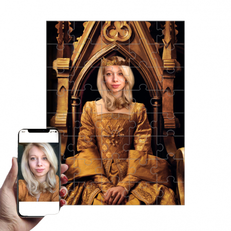 Portrete Legendare Puzzle - Puzzle cu Portret Personalizat - Regina