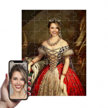Portrete Legendare Puzzle - Puzzle cu Portret Personalizat - Regina