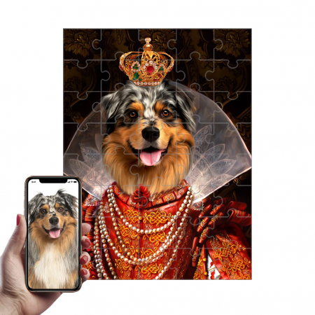 Portrete Legendare Puzzle - Puzzle cu Portret Personalizat - Regina