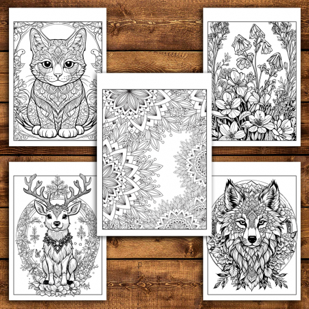 Super cartea de colorat, 50 de ilustratii - Mix pentru suflet, 106 pagini [4]
