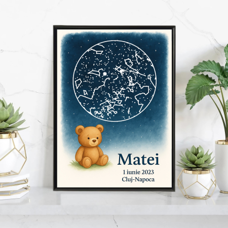Harta Stelelor - Tablou personalizat cu harta stelelor