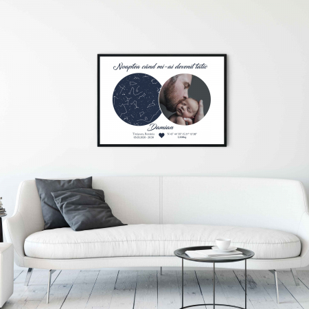 Tablou personalizat cu harta stelelor [1]