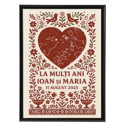 Harta Stelelor - Tablou personalizat cu harta stelelor