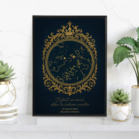 Harta Stelelor - Tablou personalizat cu harta stelelor