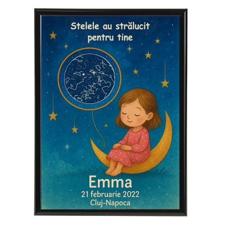 Tablou personalizat cu harta stelelor [1]