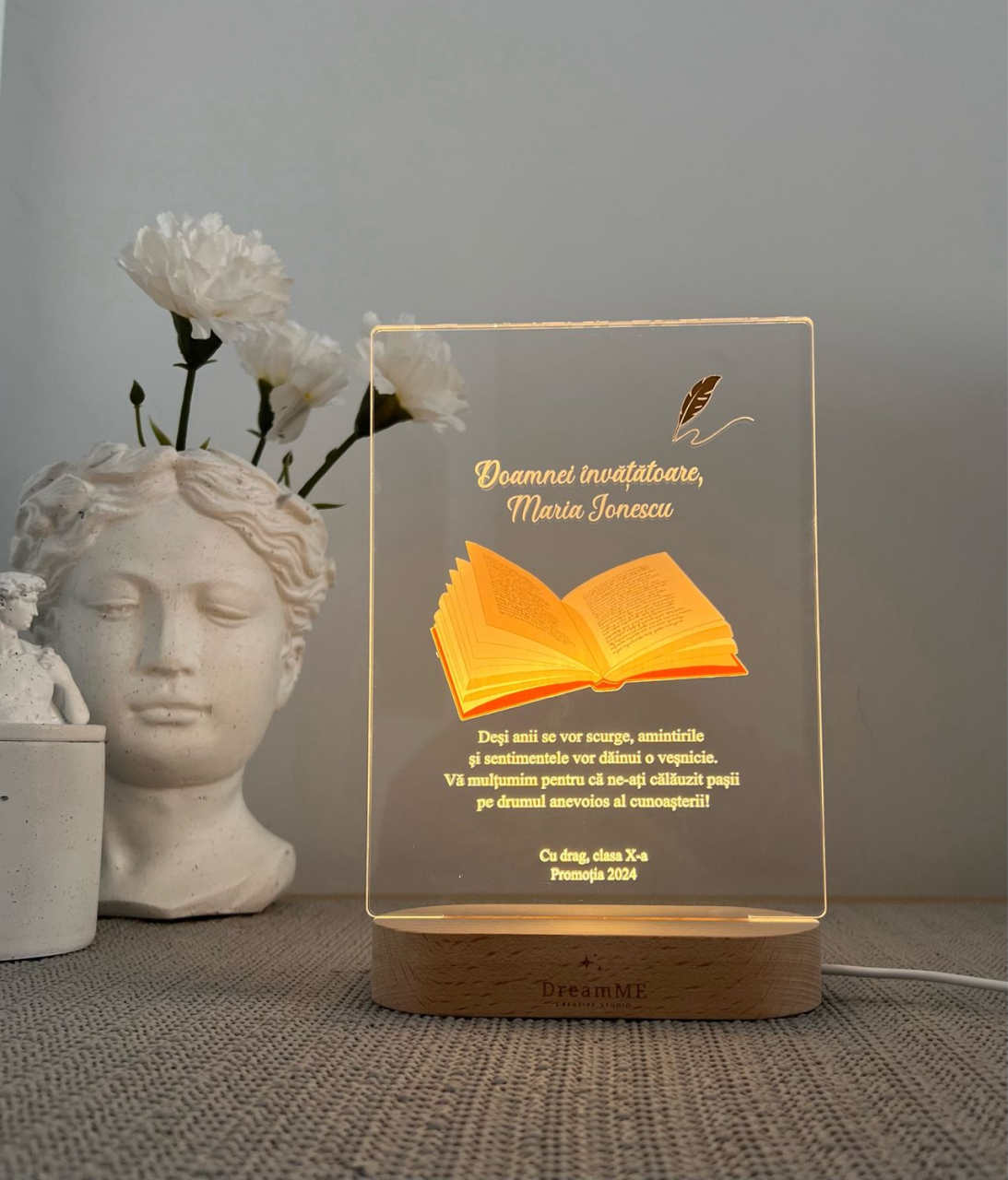 Cadou personalizat Lampă LED 3D pentru profesori, dirigintă [3]