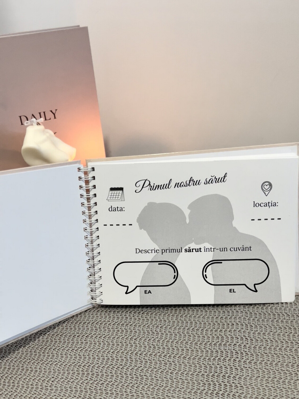 Jurnal pentru cupluri Povestea noastră + ciorapi cuplu [8]