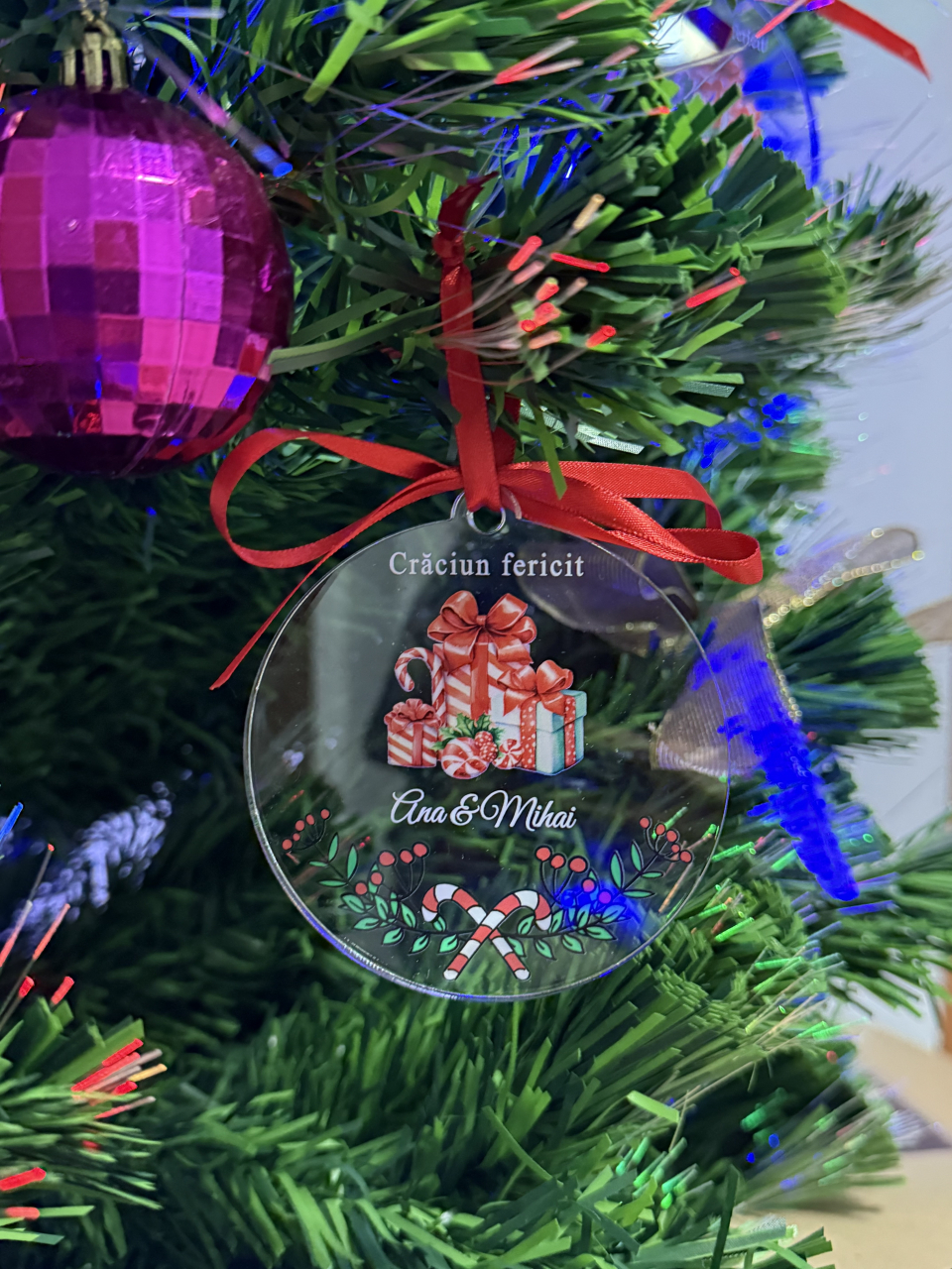 Ornament de Crăciun Personalizat – Cuplu❤️ [2]