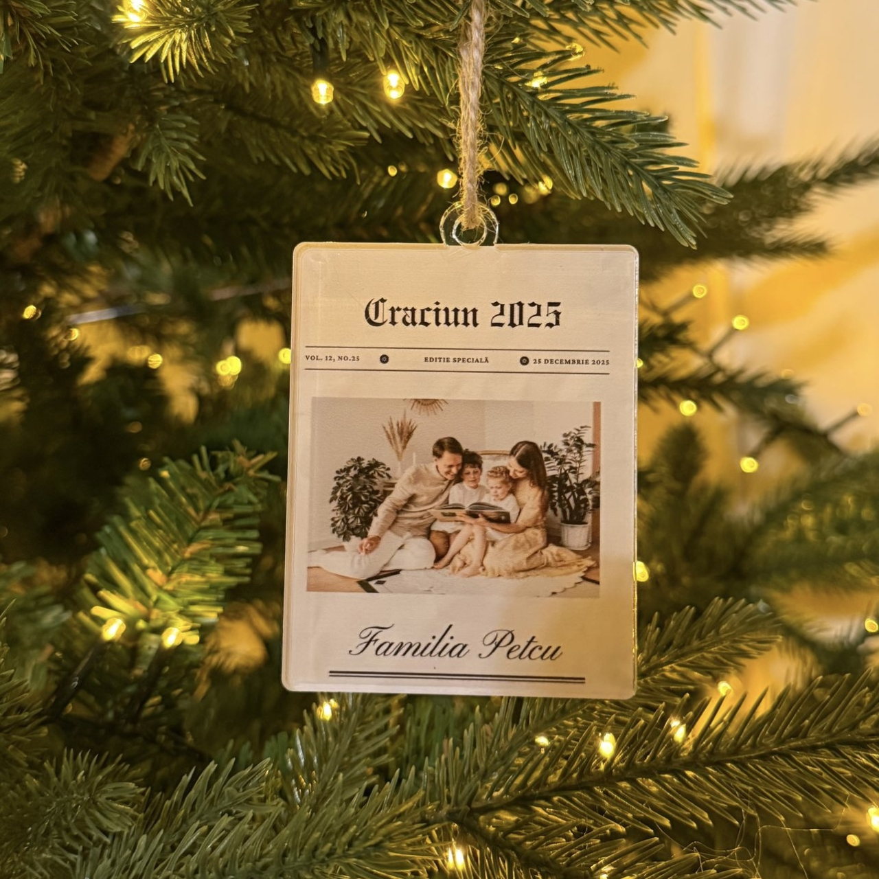 Ornament de Crăciun Personalizat – Ediție Specială 2025 [1]