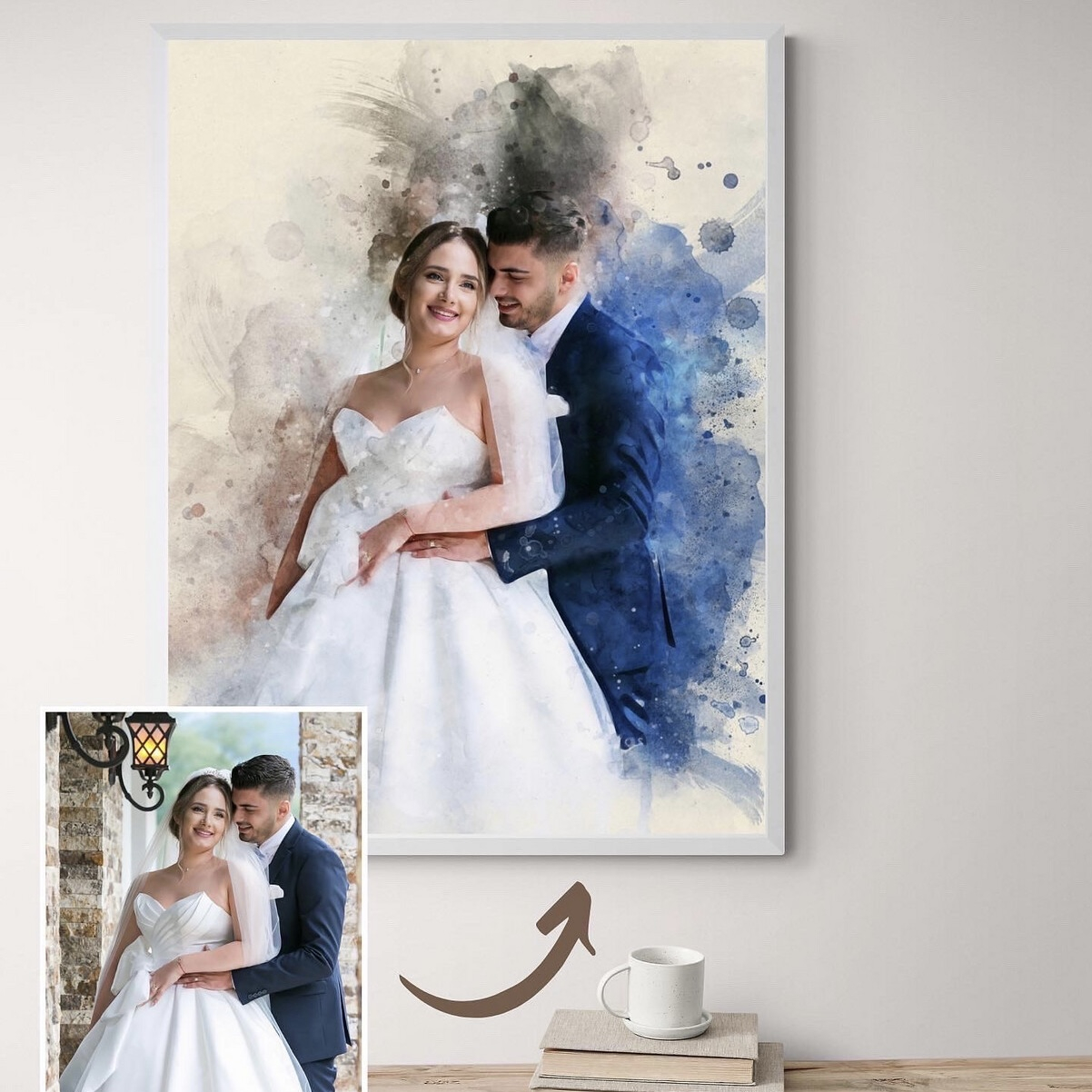 Tablou personalizat în stil Pictură digitală Watercolour [1]