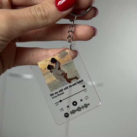 Brelocuri - Breloc personalizat tip Spotify