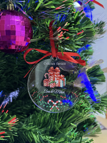 Ornament de Crăciun Personalizat – Cuplu❤️ [1]