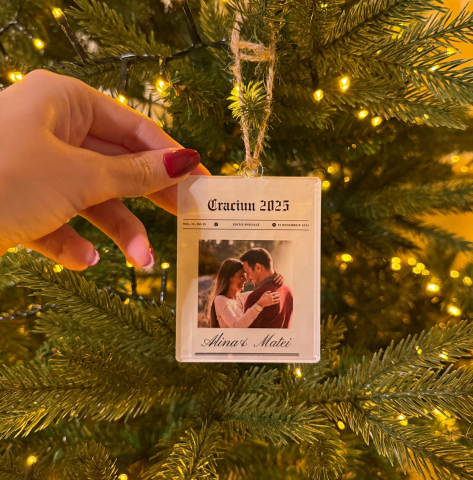 Ornament de Crăciun Personalizat – Cuplu ❤️ [2]
