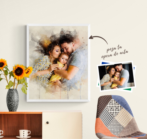 Tablou personalizat în stil Pictură digitală Watercolour [3]