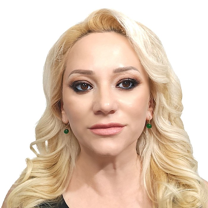 Cercei Aur Galben Model Lalea cu Jad Malaesian de 8 mm [2]