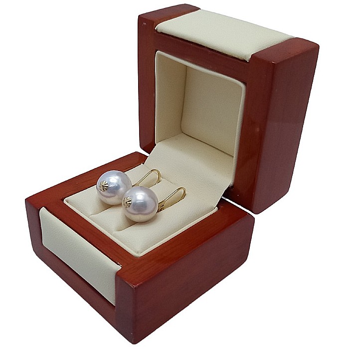 Cercei Perle Mari, Rare Edison de 12,5–13 mm și Aur Galben 14K, Eleganță Absolută | KASKADDA® [6]