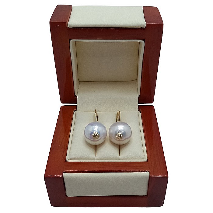 Cercei Perle Mari, Rare Edison de 12,5–13 mm și Aur Galben 14K, Eleganță Absolută | KASKADDA® [5]