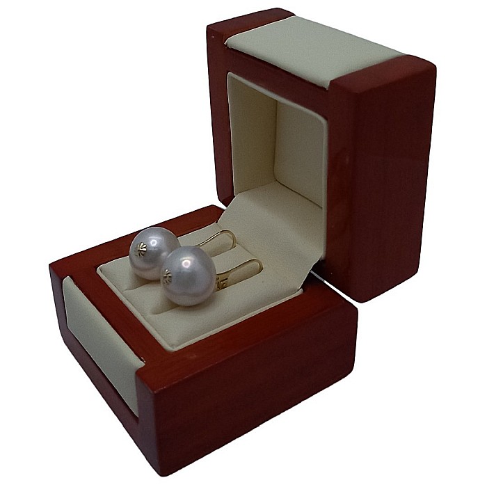 Cercei Perle Mari, Rare Edison de 13,5–14 mm și Aur Galben 14K, Spectacol Natural | KASKADDA® [7]