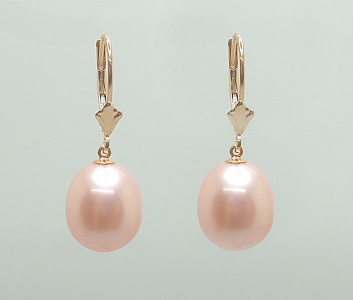 Cercei Perle Mari, Naturale, Crem 11/9 mm, AAA+, Aur 14K (aur 585), Forma Lacrimă | KASKADDA® [2]