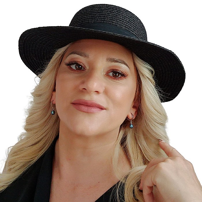 Cercei Perle Negre Teardrop, Reflex Albăstrui, Tip Creole, Argint 925 | KASKADDA® [4]