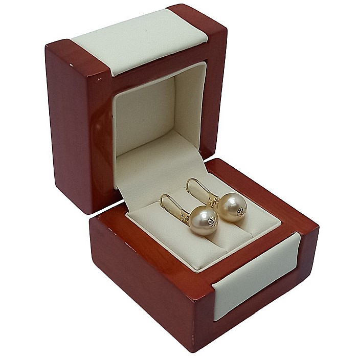 Cercei Perle Rare South Sea Aurii de 10–10,5 mm și Aur Galben 14K, Bijuterie de Lux | KASKADDA® [5]