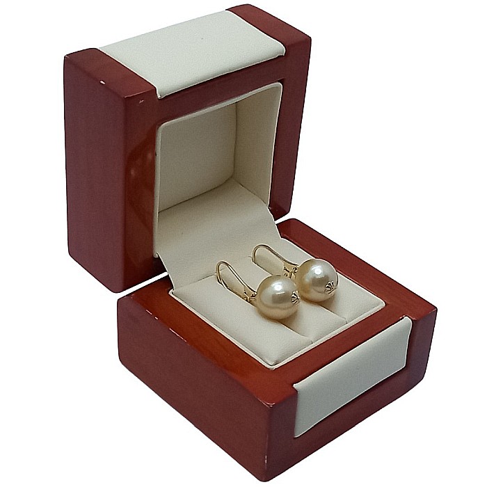 Cercei Perle South Sea Aurii de 10,5–11 mm și Aur Galben 14K, Perle Rare | KASKADDA® [3]