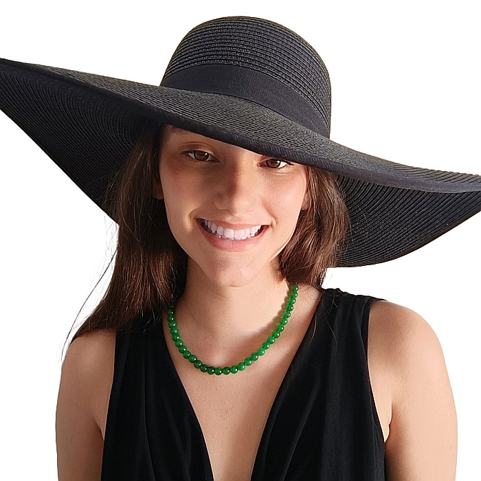 Colier Kaskadda cu Jad Verde Malaezian de 8 mm si Inchizatoare din Argint | KASKADDA® [5]