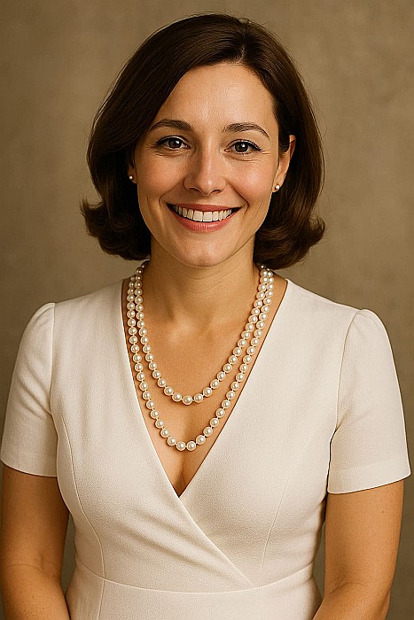 Colier Lung cu Perle Naturale Albe, 6–7 mm, 120 cm, Închizătoare Argint 925 | KASKADDA® [3]