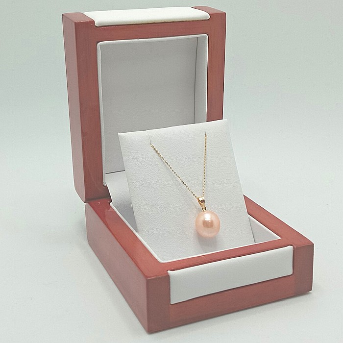 Colier Perla Naturală Crem, 12/9 mm, Lacrimă, Aur 14K (aur 585) | KASKADDA® [4]