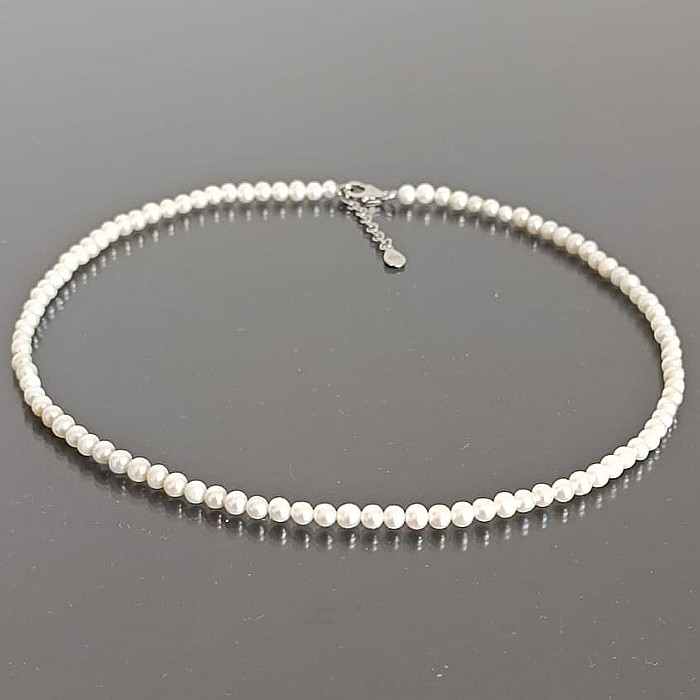 Colier Perle la Baza Gatului 4–5 mm, Perle Rare, Argint 925 | KASKADDA® [6]
