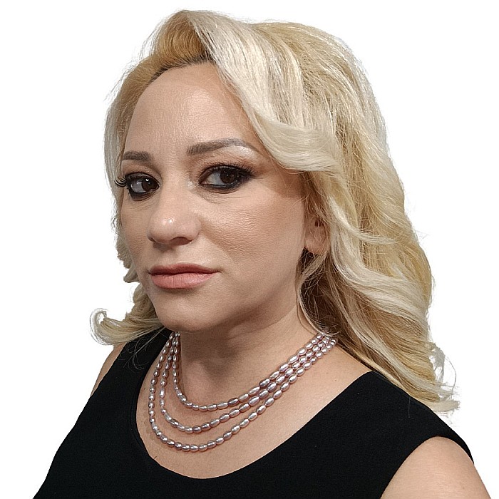 Colier Triplu Perle Lavandă 8/6 mm, Ovale, Calitate AA+, Argint 925 | KASKADDA® [5]