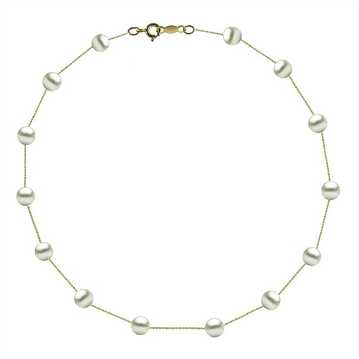 Colier Perle Naturale, Office, 4–5 mm, Calitate AAA, Aur 14K, | KASKADDA® [2]