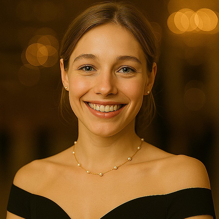 Colier Perle Naturale, Office, 4–5 mm, Calitate AAA, Aur 14K, | KASKADDA® [5]