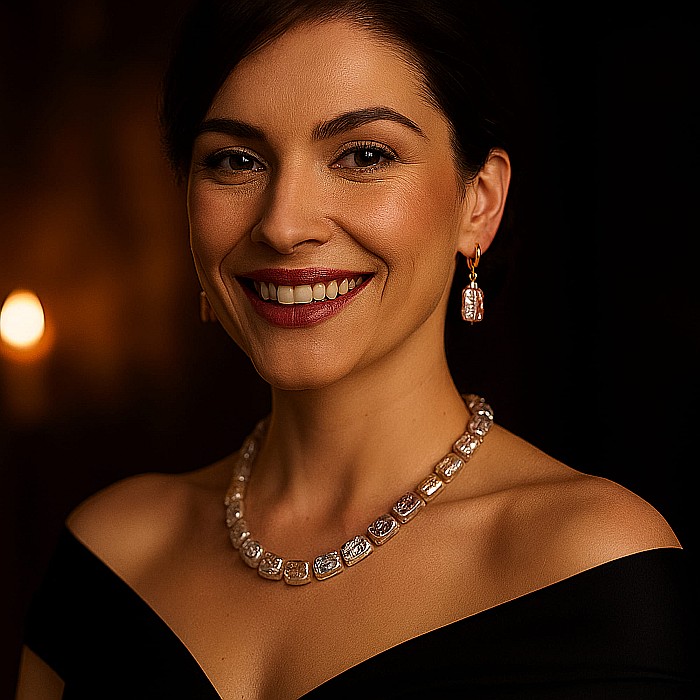 Colier Perle Naturale Baroque Multicolore cu Închizătoare Aur 14K (aur 585) | KASKADDA® [3]