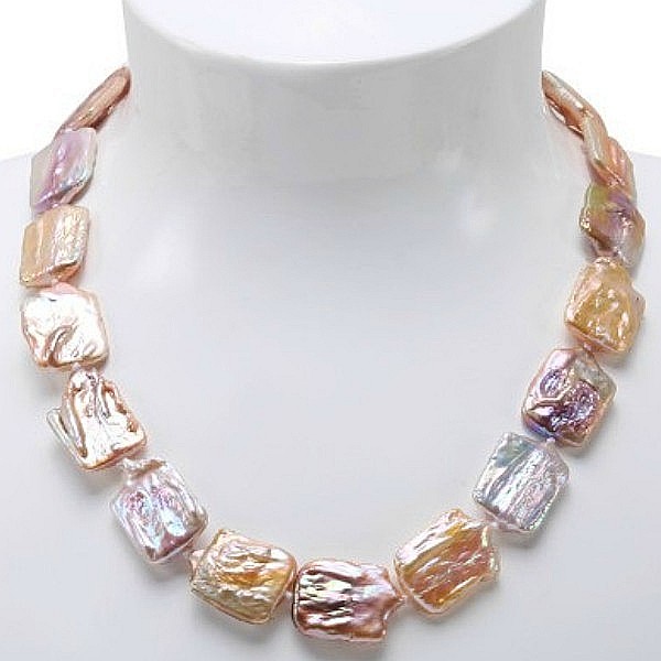 Colier Perle Naturale Baroque Multicolore și Închizătoare Argint 925 | KASKADDA® [3]