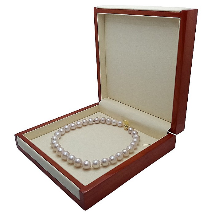 Colier Perle Naturale Edison Albe 11,5–14,5 mm, AAA, Aur Galben 14K | KASKADDA® [16]