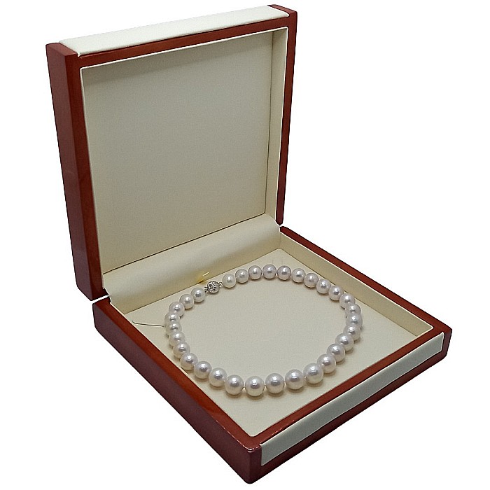 Colier Perle Naturale Edison Albe 11,5–14,5 mm, AAA, Aur Alb 14K | KASKADDA® [16]