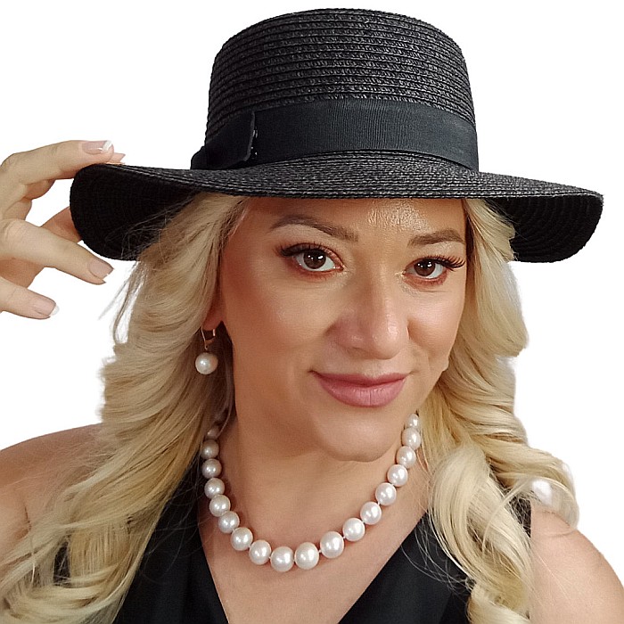 Colier Perle Naturale Edison Albe 11,5–14,5 mm, AAA, Aur Galben 14K | KASKADDA® [10]