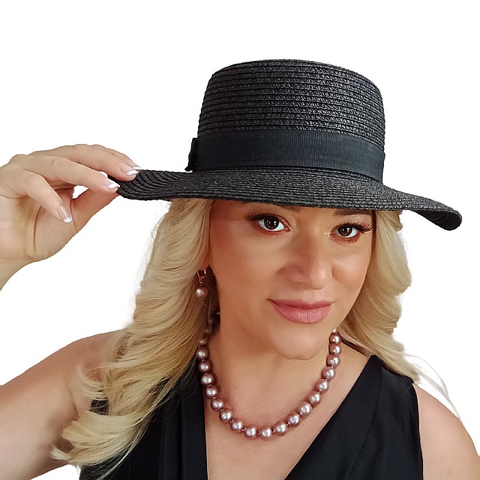 Colier Perle Naturale Edison Lavandă, AAA, 10–12 mm, Aur Alb 14K | KASKADDA® [4]