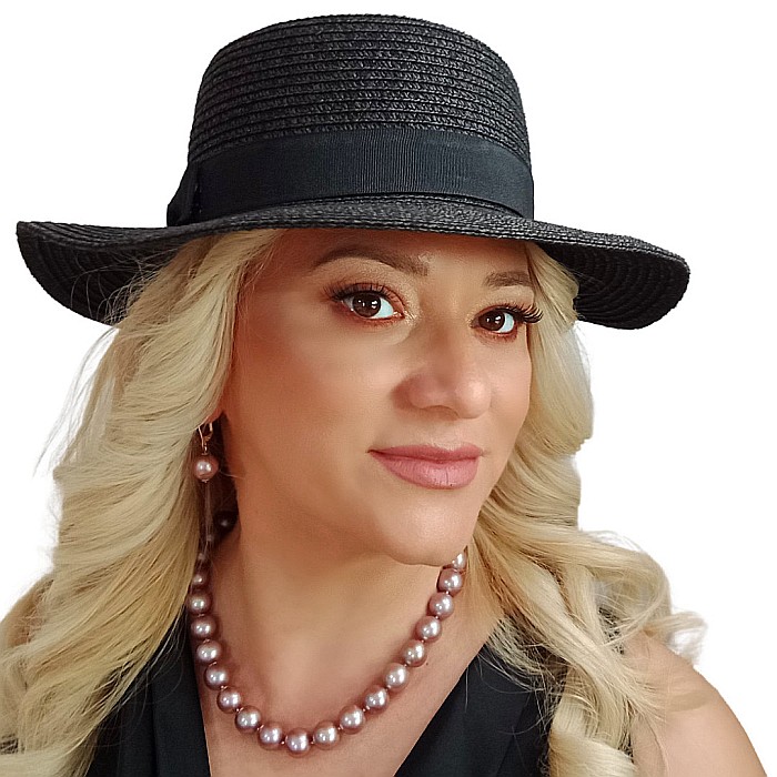 Colier Perle Naturale Edison Lavandă, AAA, 10–12 mm, Aur Alb 14K | KASKADDA® [6]