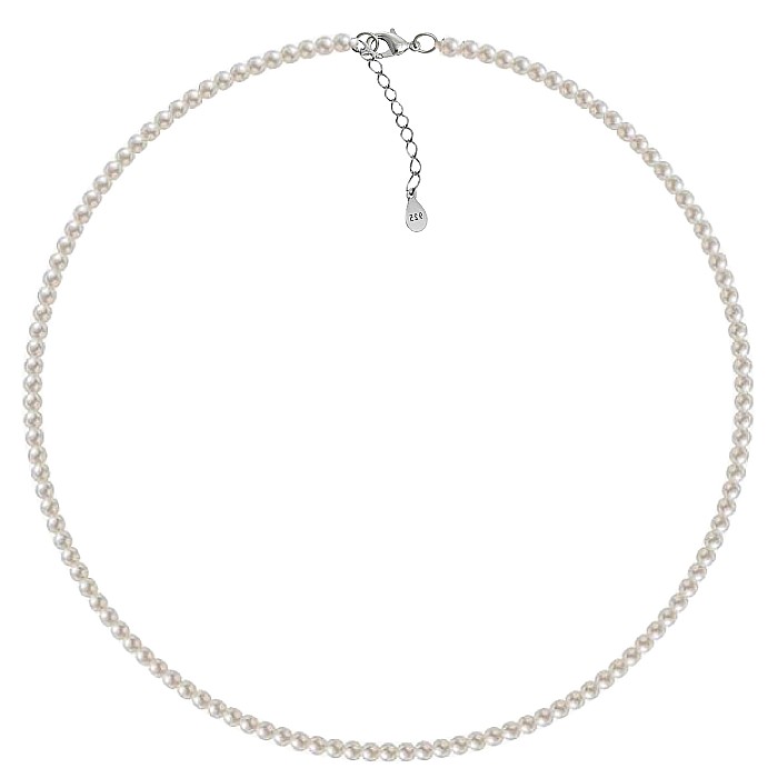 Colier Perle Naturale Mici, Rare, 4–5 mm, Calitate AA+, Argint 925 | KASKADDA® [2]