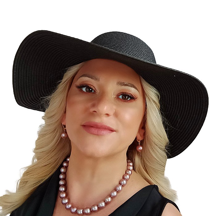 Colier Perle Naturale Edison Lavandă, AAA, 13–14 mm, Aur Alb 14K | KASKADDA® [2]