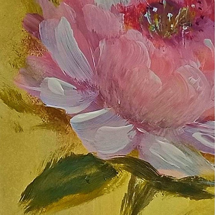 Felicitare Pictata Manual Rose [3]