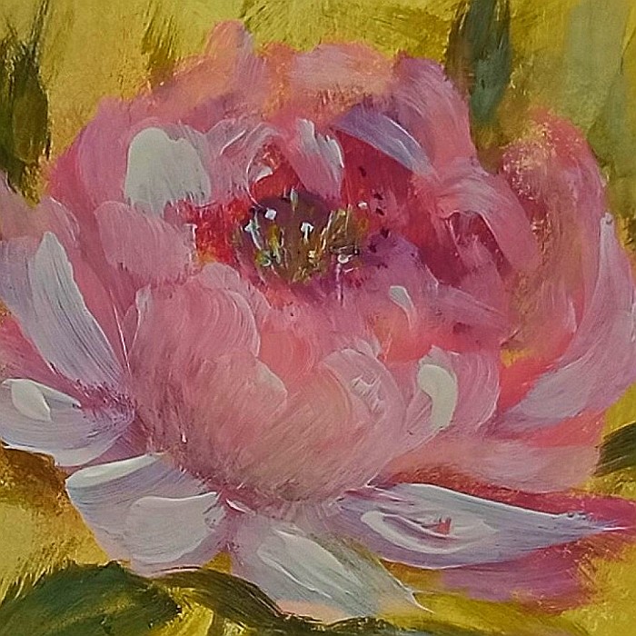 Felicitare Pictata Manual Rose [2]