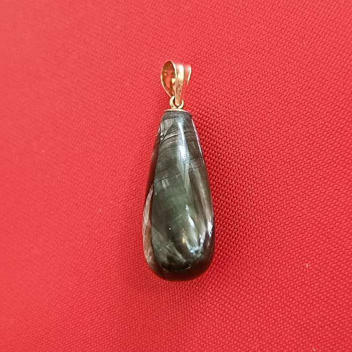 Pandantiv Aur cu Piatra Semipretioasa de Serafinit - Piatra Ingerilor [2]