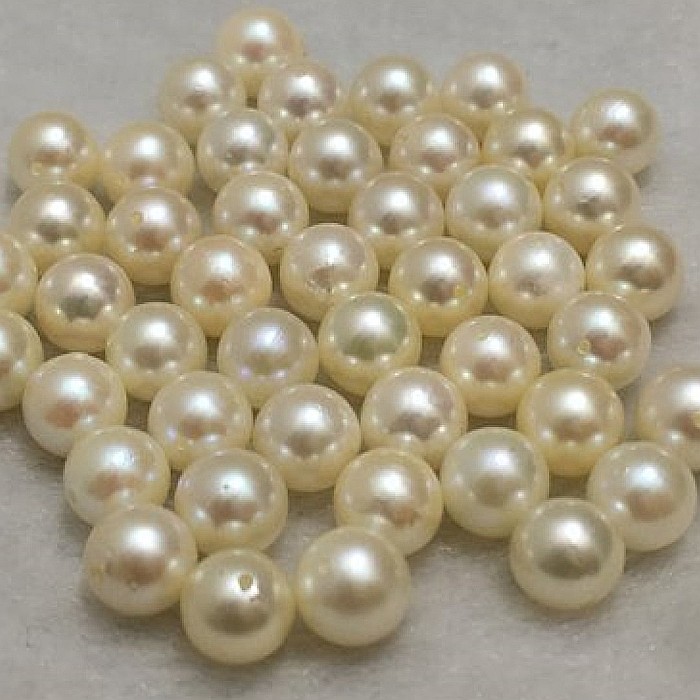 Pandantiv Perlă Akoya Japoneza, Crem-Fildes, 8 mm, cu Aur 14K (aur 585) [3]