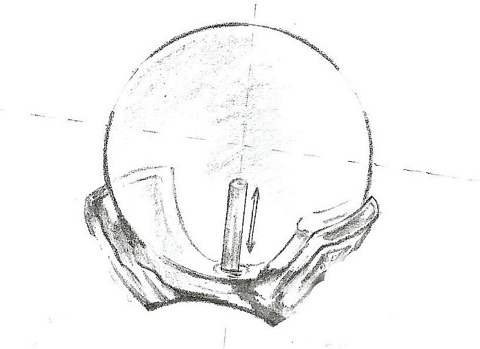 Pandantiv Perla Lavandă 8 mm, Calitatea AAA+, cu Aur 14K (aur 585) [2]